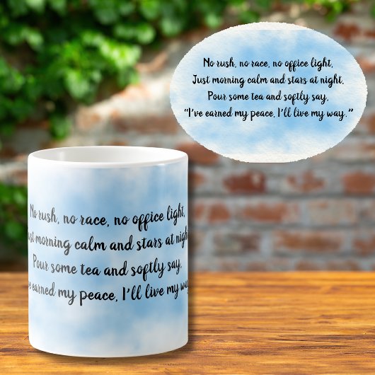 Mug Heartfelt Elegant Quote for Retirement