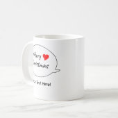 Mug Heartfelt Merry Christmas Hearts (Devant gauche)