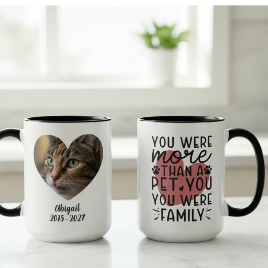 Mug Heartfelt Pet Memorial Photo – Loving Remembrance