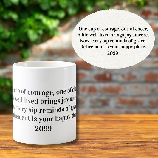 Mug Heartfelt Quote For Retirement Year