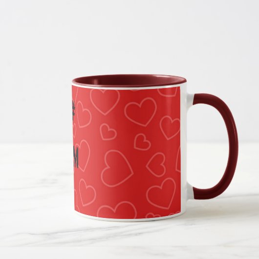 Mug hearts1, 1#, MAMAN (Droite)
