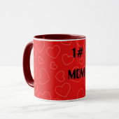 Mug hearts1, 1#, MAMAN (Devant gauche)