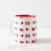 Mug "Hearts & Cameras" (Devant gauche)