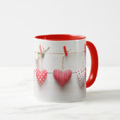 MUG **HEARTS ON A STRING** COFFEE MUT (Devant droit)