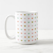 Mug Hearts Polka Pattern, 15oz  (Gauche)