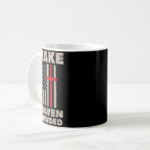 Mug Heaven Us Flag Patriotic Christian Religious God J (Devant gauche)