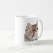 Mug Heavy Breathing Cat Meme Heavy Metal Rocker (Devant droit)