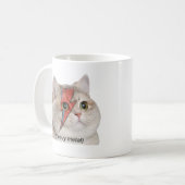 Mug Heavy Breathing Cat Meme Heavy Metal Rocker (Devant gauche)