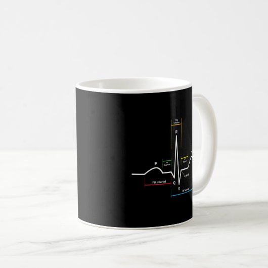 Mug Hebeat Ecg Ekg (Devant droit)