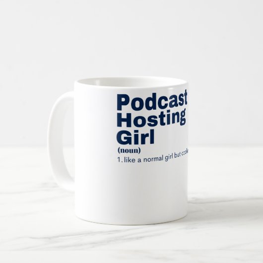 Mug Hébergement de podcast (Devant gauche)