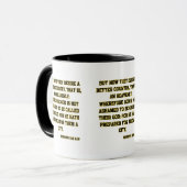 Mug Hébreux 11:16 KJV Bible Écriture à deux tons (Devant gauche)