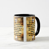 Mug Hébreux 8:6 KJV Bible Verse Pic Deux Tones (Devant droit)