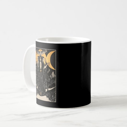 Mug Hecate Triple Lune déesse Wiccan Wicca Pagan Witc (Devant gauche)