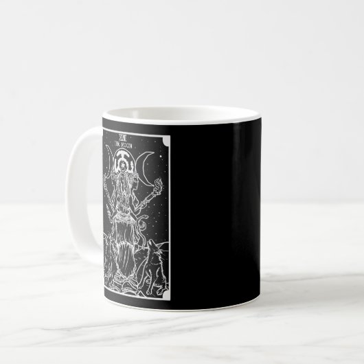 Mug Hecate Triple Moon Goddess Witch Hekate Wheel Taro (Devant gauche)