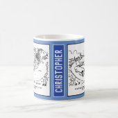 Mug Hedgehog géant attend une voiture de passage. Drôl (Centre)