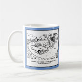 Mug Hedgehog géant attend une voiture de passage. Drôl (Gauche)