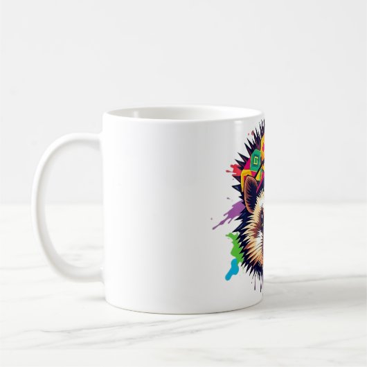Mug Hedgehog Headband Amusement (Gauche)
