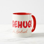 Mug Hedgehugs ! Boug de café Hérisson Personnalisé, Th (Devant droit)