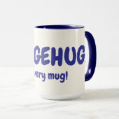 Mug Hedgehugs ! Café Hérisson 15 oz, Cute Personnalisé (Devant droit)
