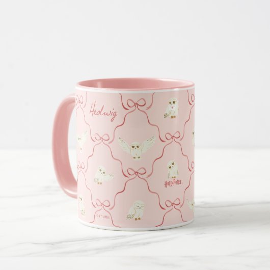 Mug Hedwig Pink Ribbon Pattern (Devant gauche)