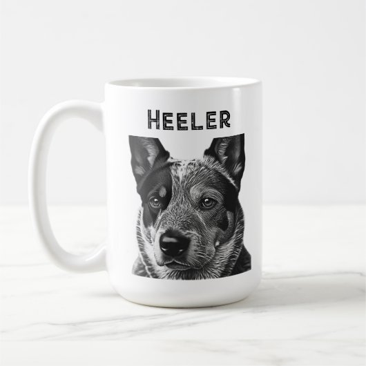 Mug Heeler Blue Heeler Chien (Gauche)