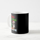 Mug Heeler Chien Feux de Noël Lumières Fantastiques No (Devant gauche)