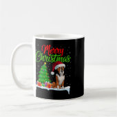 Mug Heeler Chien Feux de Noël Lumières Fantastiques No (Gauche)
