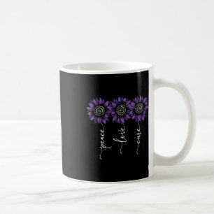 Mug Heimers Sensibilisation Peace Love Curee Sunflower