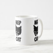 Mug Hein Chat Fun Tuxedo Chat Photo Slogan Fun (Devant droit)