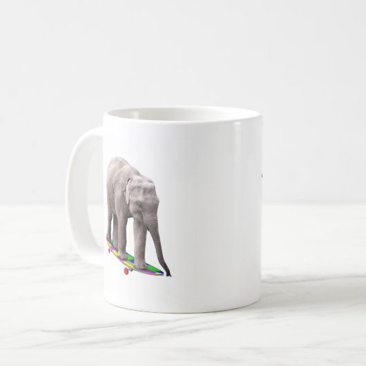 Mug Héléphants de skateboard (Devant gauche)