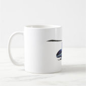 Mug Hélicoptère bleu clair et jaune (Gauche)