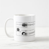 Mug Hélicoptère de Bell 47 (Gauche)