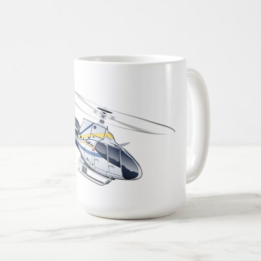 Mug Hélicoptère de dessin (Devant droit)