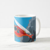 Mug Hélicoptère de sauvetage (Devant droit)
