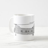 Mug Hélicoptère de transport de fret de CH-46E (Devant gauche)