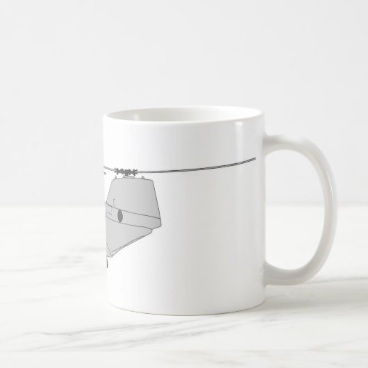 Mug Hélicoptère de transport de fret de CH-46E (Droite)