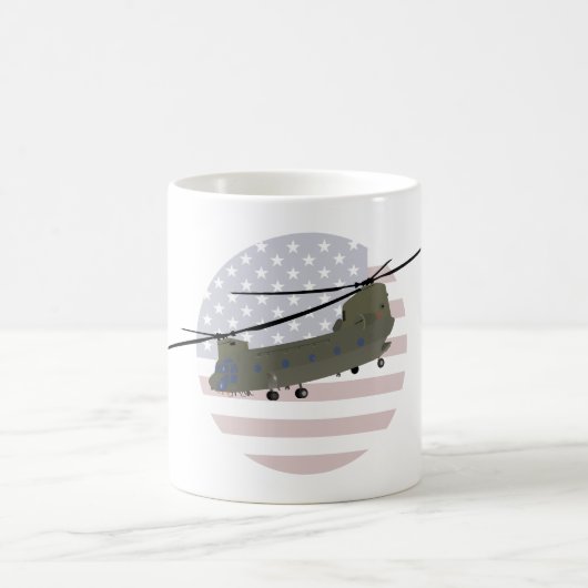 Mug Hélicoptère militaire CH-47 Chinook (Centre)