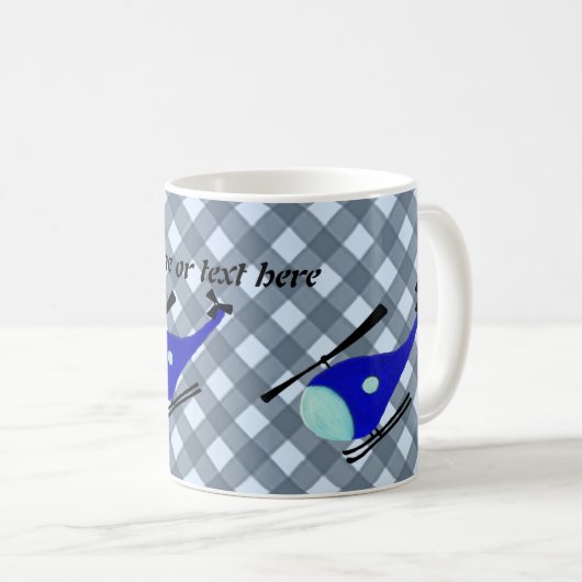 Mug Hélicoptère personnalisable (Devant droit)