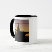 Mug Hélicoptère Robinson R44 au coucher du soleil (Devant gauche)