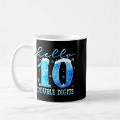 Mug Hello 10 Double Digits Snowflakes Winter Christmas (Gauche)