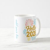 Mug Hello 2026 Fireworks (Devant droit)