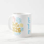 Mug Hello 2026 Fireworks (Devant gauche)