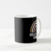 Mug Hello 2nd Grade Leopard Rainbow Byck To School Tea (Devant droit)
