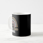 Mug Hello 2nd Grade Leopard Rainbow Byck To School Tea (Devant gauche)