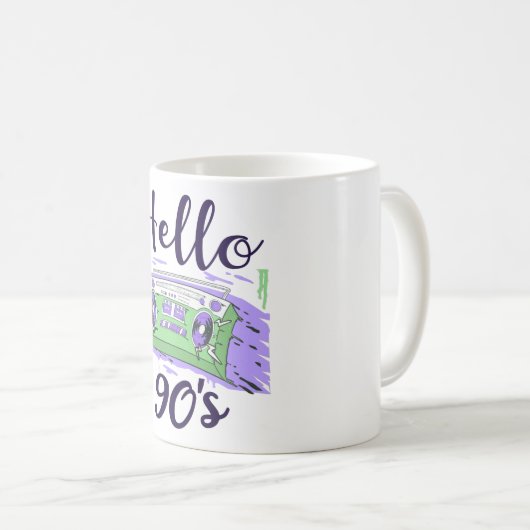 Mug Hello 90s radio cassette recorder (Devant droit)