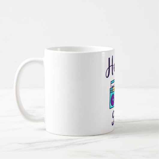 Mug Hello 90s radio cassette recorder (Gauche)