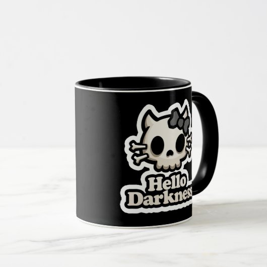 Mug Hello Darkness (Devant droit)