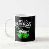 Mug Hello darkness old friend irish beer st. patrick's (Gauche)