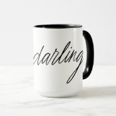Mug Hello Darling manuscrit (Devant droit)