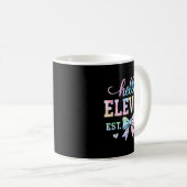 Mug Hello Eleven Est 2014 Coquette Bow 11th Birthday G (Devant droit)